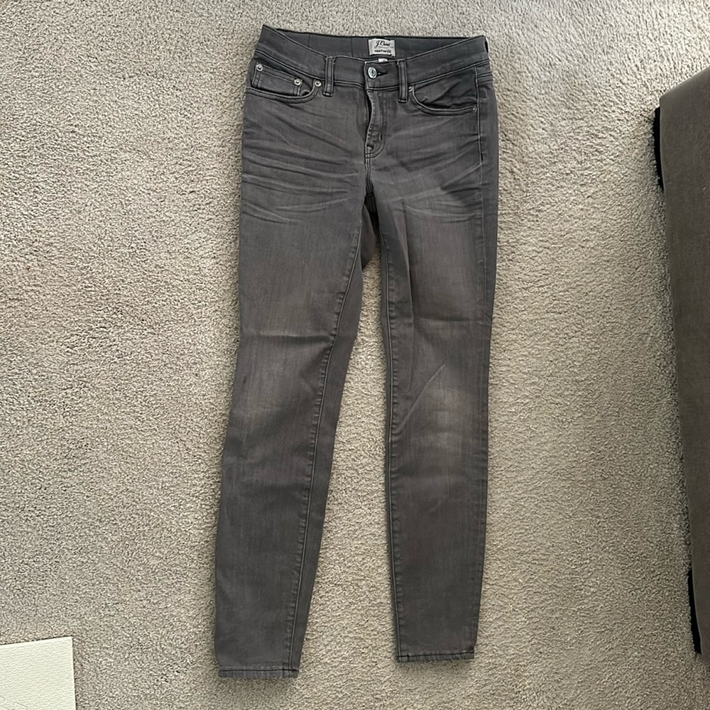 J Crew jeans, size 25, gray skinny